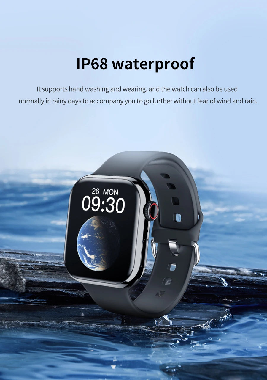 GPS Smart Watch Men For Apple Watch 10 Series Always On Display Body Temperature BT Call NFC Women Smartwatch For IOS Android